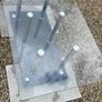 Glass/chrome coffee table Image 2
