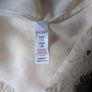 Gallery Cream Lace Short Sleeved Blouse. S. 12. New - No Tag. Image 5