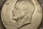 USA United States 1971 Eisenhower 1 Ike Dollar Apollo 11 Moon  Landing