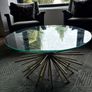 Stunning Glass & Gold Coffee table Image 2