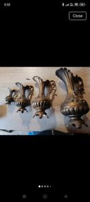 Vintage Italian Brass Vases / Pitchers Set (4 pieces) - Florentine Style
