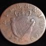 #886 - Hibernia - Ireland - 1769 - Half Penny Image 2