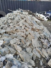 Building stone, cobbles
