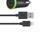 Belkin Fast car charger with iPhone USB cable-#000310