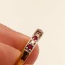 9ct Yellow Gold Ruby & Diamond Eternity Ring Image 5