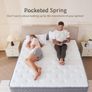 Double Mattress,8.6 Inch Double Bed Mattress with Breathable Foam Soft Fabric and Individually Pocket Spring Image 4