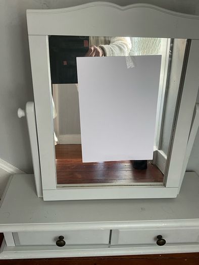 Swing Dressing Table Mirror with Drawers