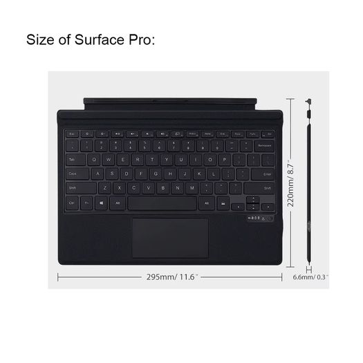 For Surface Go1/2/3 Surface Pro 3/4/5/6/7/7+  Bluetooth-compatible Keyboard Trackpad Wireless