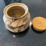 Ceramic vintage  pot with cork lid Image 5