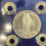 Vatican 1936 Gold Coin 100 Lire Low Mintage 8239 + 2 Silver Coins Image 3