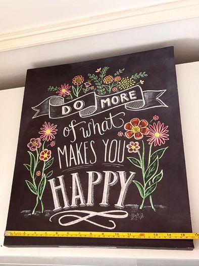 Decorative Canvas Happy