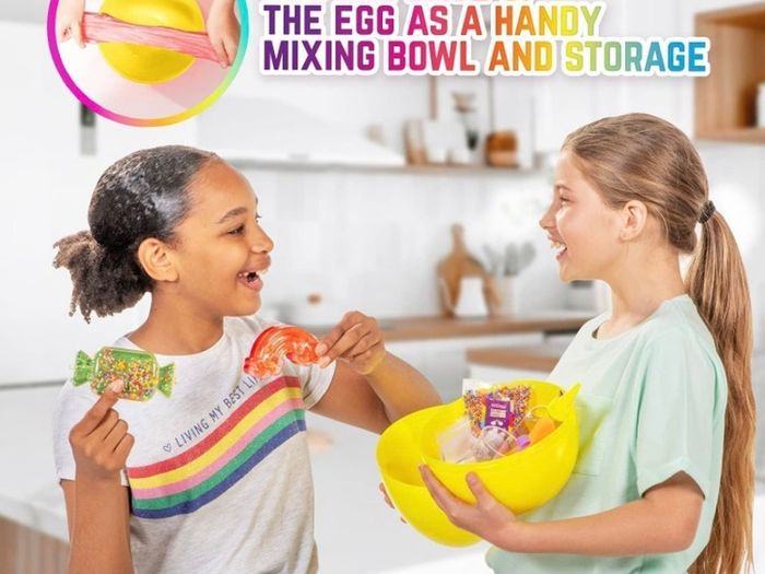 Rainbow Egg Candy Slime Kit, Complete Rainbow Toys Set in One Candy Slime Kit to Make Cloud Slime, Cotton Candy Slime & More (FREE POSTAGE)