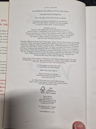 the casual vacancy by jk rowling