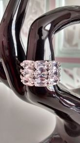 Platinum Plated Crystal Ring
