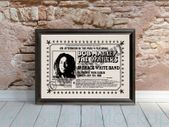 Bob Marley And The Wailers Framed Concert Poster Dalymount Park Dublin 1980 A4 Size