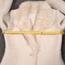 Principle Cream Off-White Wool Blend Faux Fur Lapel Collar Short Jacket 8UK/36EU Image 8