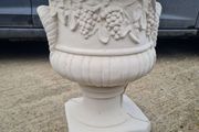 Concrete flower pots