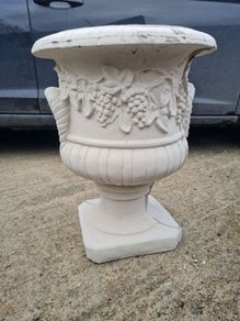 Concrete flower pots