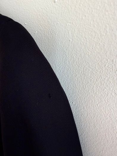Cos black, collarless open-front longline  jacket / blazer