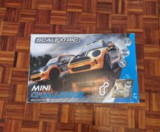 Scalextric Mini Challenge Set with extension.  Mini Cooper Edition