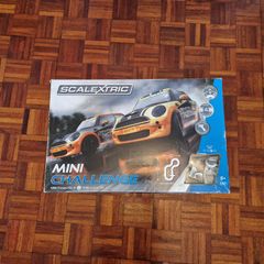 Scalextric Mini Challenge Set with extension.  Mini Cooper Edition