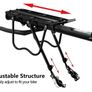 Bike Pannier Rack Rear Bike Rack Mountain Bike Rack Bicycle Rear Rack Carrier with Reflector Adjustable Bike Luggage Cargo Quick Release Cycling Seatpost Rack Black, 50KG Capacity (FREE POSTAGE) Image 4