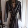Brown Leather Trench Coat. Image 5