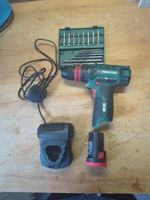 Cordless Drill with 2ah battery, charger and bit set