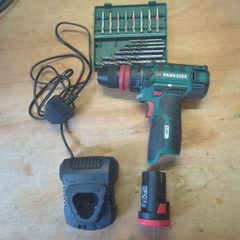 Cordless Drill with 2ah battery, charger and bit set