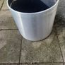 Brushed aluminium plant pot Image 3