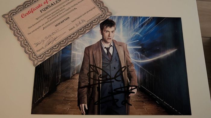 David Tennant Doctor Who Signed Autograph & Certificate of Authenticity