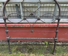 Antique Cast & Wrought Iron Single Bed Frame Open to Offers