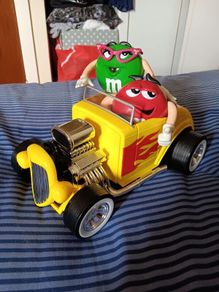 M&M's Rebel Without A Clue Hot Rod Candy Dispenser. (A few minor marks. See pictures.)