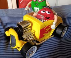M&M's Rebel Without A Clue Hot Rod Candy Dispenser. (A few minor marks. See pictures.)