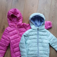 Two coats - pink and light green