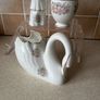 Vintage Royal Tara " Irish Blossom " Swan Choir Boy & Vase Image 2