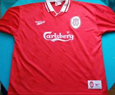 Mint 1996/98 Liverpool ReebokJersey Size 46/48(XL\XXL)