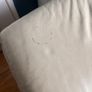 Cream Leather Sofa Image 2