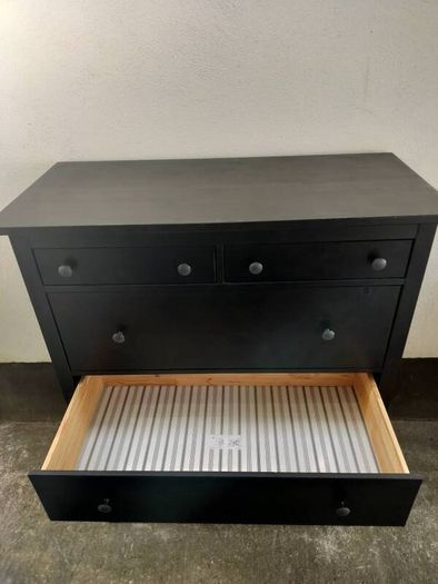 Chest of 6 drawers Hemnes black-brown