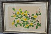 Vintage East Asian Silk Hand painting