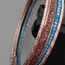 4 multicolour sparkle bangle bracelets Image 2