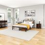 King Size bed frame With Wood Storage Headboard Image 2