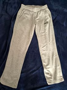 Mens Puma Grey open hem bottoms/joggers