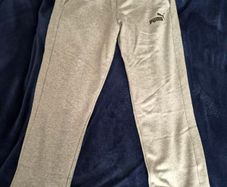 Mens Puma Grey open hem bottoms/joggers