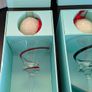 Cashel Living Red & Black Swirl Glass Candleholders Pair Boxed 17cm Image 3