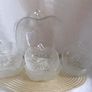 7 pce  pressed glass fruit bowls. Image 2