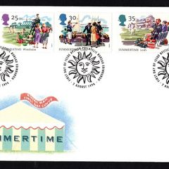 1994 Great Britain The Four Seasons Summertime Commemorative Stamps Royal Mail Addressed Stamp First Day Cover (FDC)