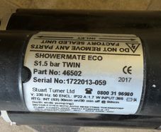 Stuart Turner Showermate Eco S1.5 bar Twin
