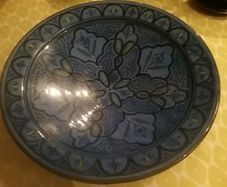 Large Blue Charger/ Centre Piece