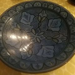 Large Blue Charger/ Centre Piece